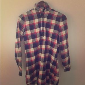 Plaid flannel dress